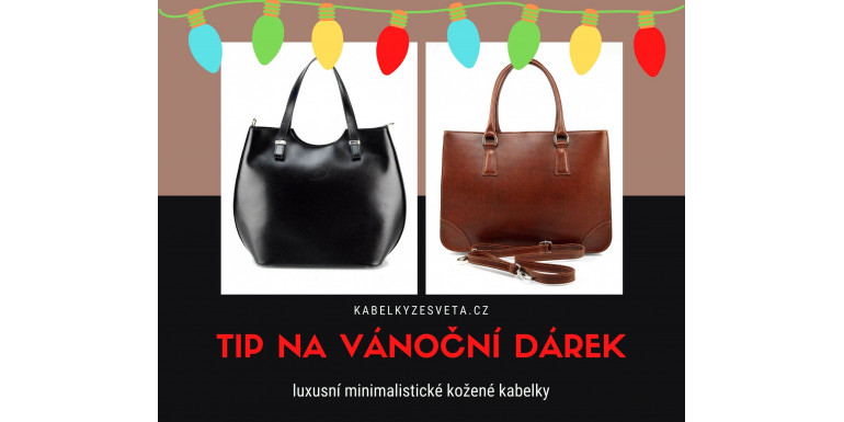 Tip na vánoční dárek: luxusní minimalistické kožené kabelky