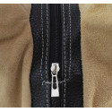 Menší moderní hnědá taupe kožená kabelka přes rameno Lil Two