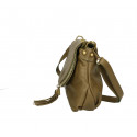 Menší volnočasová tmavě zelená kožená crossbody kabelka Tori