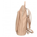 Větší moderní světle růžová kožená kabelka a batoh 2v1 Aveline 2v1