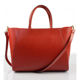 Nadčasová luxusní tmavě červená kožená kabelka do ruky Daveney