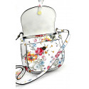 Kožená větší žlutá crossbody kabelka na rameno bella