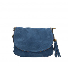 Kožená větší černá crossbody kabelka na rameno Tori Two