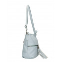 Kožená menší růžová crossbody kabelka na rameno Annie
