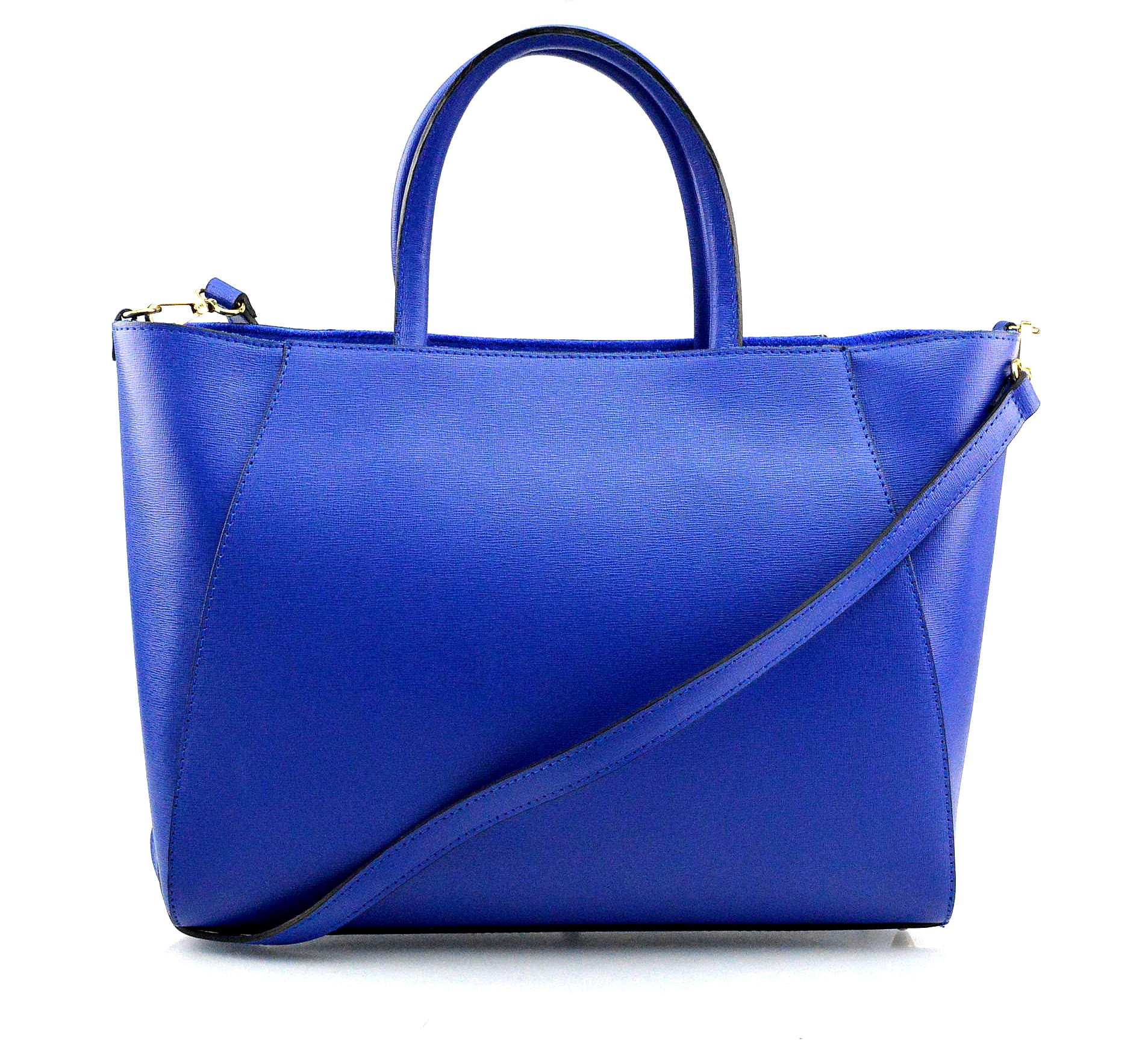 Kožená luxusní tmavě modrá kabelka přes rameno daveney