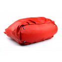 Kožená červená bordó velká taška na rameno marleni
