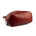 Větší luxusní tmavě červená kožená kabelka přes rameno Denice