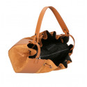 Menší designová černá kožená kabelka přes rameno Dorothy