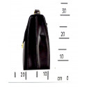 Pánská menší praktická tmavě hnědá kožená taška Simeon