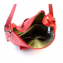Praktická moderní tmavě červená kožená kabelka a batoh 2v1 Karin Two