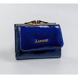 Damská malá jedinečná tmavě modrá kožená peněženka Aurelie