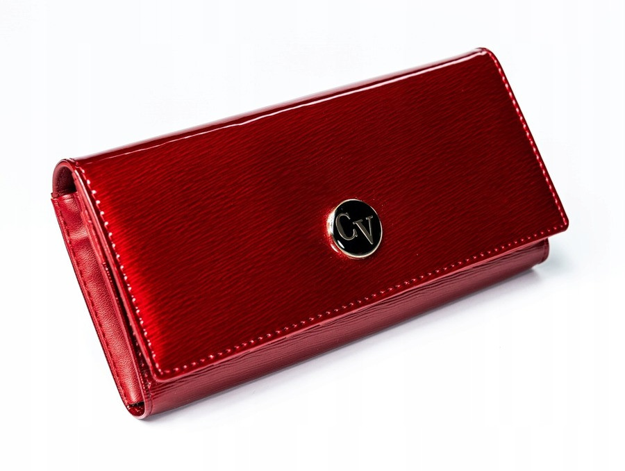 Damská větší luxusní tmavě červená kožená peněženka Magdalena