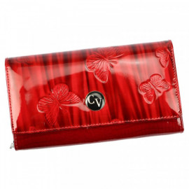Damská větší luxusní tmavě červená kožená peněženka Nela