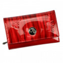 Damská větší luxusní tmavě červená kožená peněženka Colette