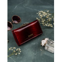 Damská menší luxusní tmavě červená kožená peněženka Diana