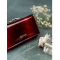 Damská menší luxusní tmavě červená kožená peněženka Diana