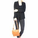 Kožená hnědá brown crossbody kabelka na rameno Sabrina Two
