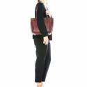 Módní designová černá kožená kabelka přes rameno Lissa