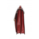 Pánská menší praktická tmavě červená kožená taška Simeon
