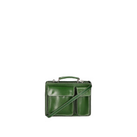Pánská malá stylová tmavě zelená kožená taška Taylor