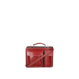 Pánská malá stylová tmavě červená kožená taška Taylor