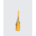 Malá designová hořčicově žlutá kožená kabelka přes rameno Danny