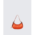 Malá stylová oranžová kožená kabelka přes rameno Liz