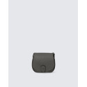 Malá atraktivní tmavě šedá kožená crossbody kabelka Lundy