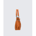 Jedinečná luxusní hnědá camel kožená kabelka přes rameno Lorreine