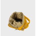 Větší luxusní sytě žlutá kožená kabelka přes rameno Denice Two