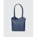 Stylová designová tmavě modrá kožená kabelka přes rameno Royal