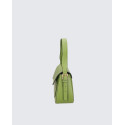 Menší jedinečná světle zelená kožená kabelka přes rameno Agnes