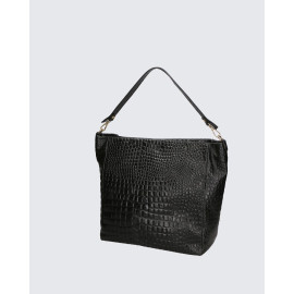 Luxusní jedinečná černá kožená kabelka přes rameno Celine