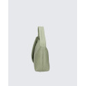 Větší designová zelená  kožená kabelka přes rameno Corine