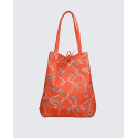 Velká designová hnědá taupe kožená shopper kabelka přes rameno Melani Two Design