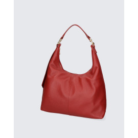Větší jedinečná tmavě červená kožená kabelka přes rameno Chloe